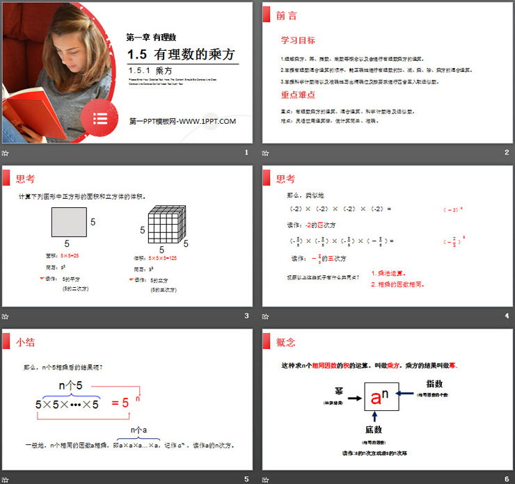 《有理数的乘方》PPT课件下载(第一课时乘方)