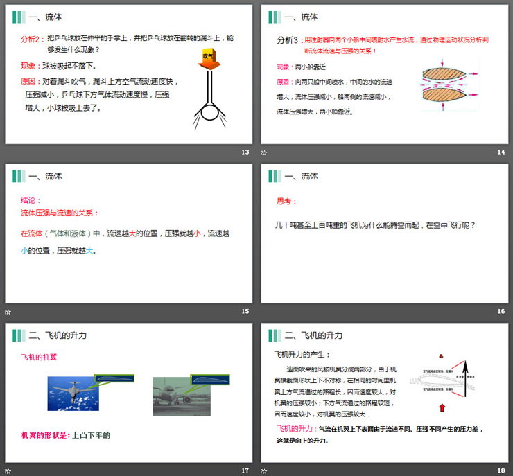 《流体压强与流速的关系》PPT课件下载