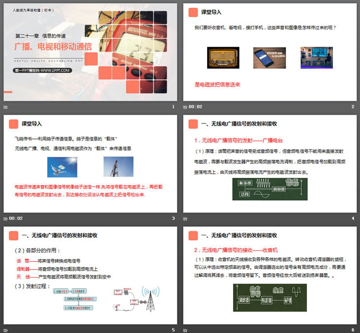 《广播、电视和移动通信》PPT课件下载