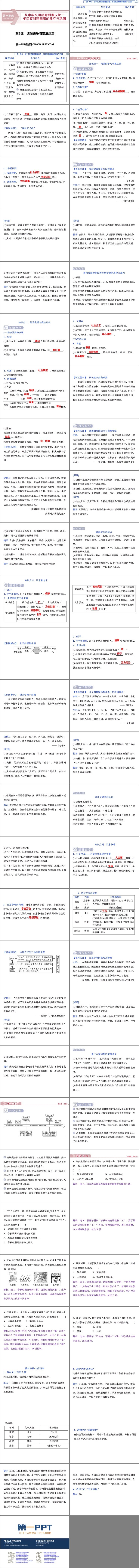 《诸侯纷争与变法运动》PPT免费下载