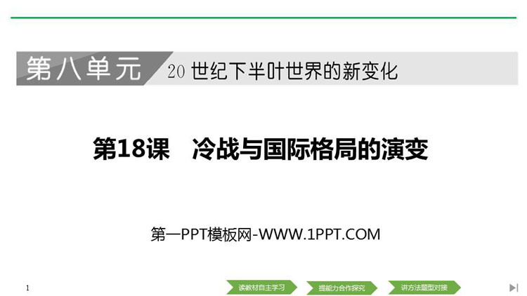 《冷战与国际格局的演变》PPT课件下载