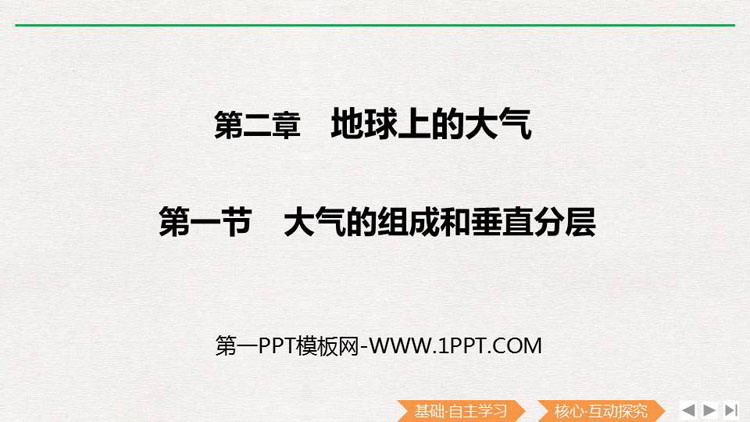 《大气的组成和垂直分层》PPT课件