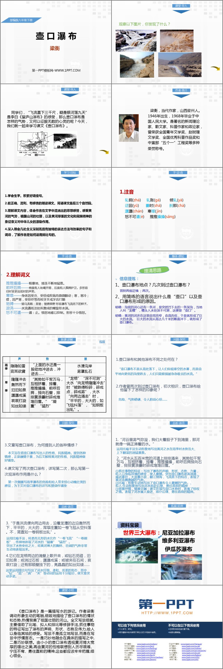 《壶口瀑布》PPT精品课件