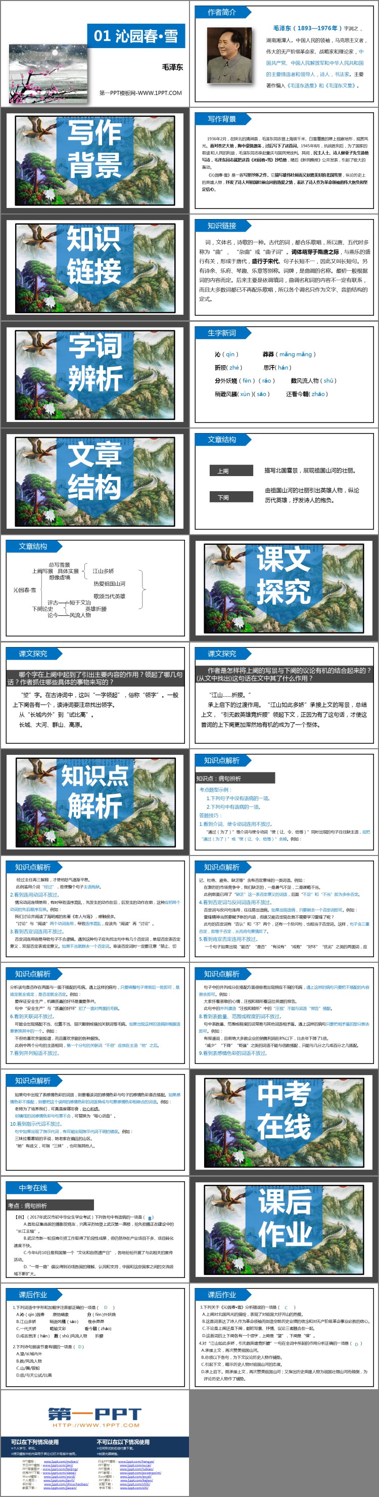 《沁园春·雪》PPT优质课件