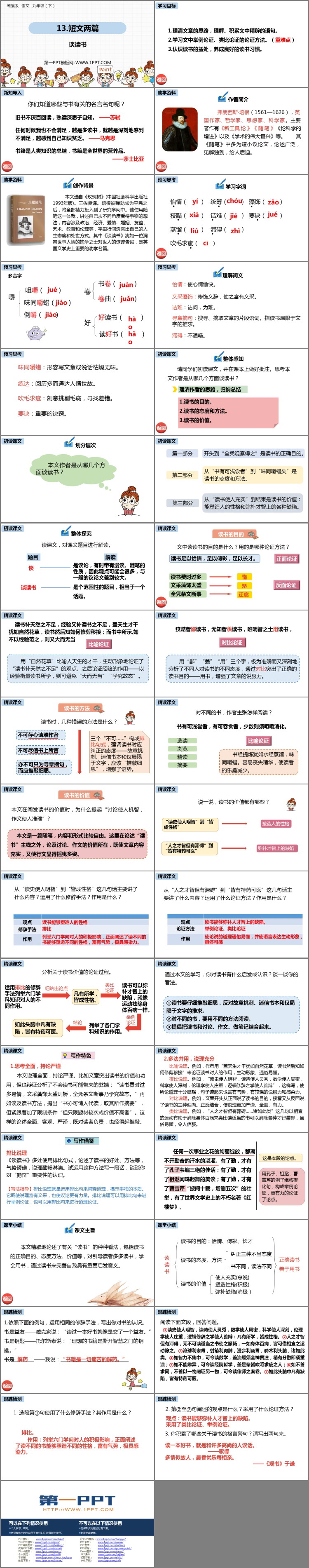 《谈读书》PPT教学课件