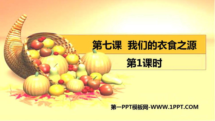 《我们的衣食之源》PPT课件(第1课时)