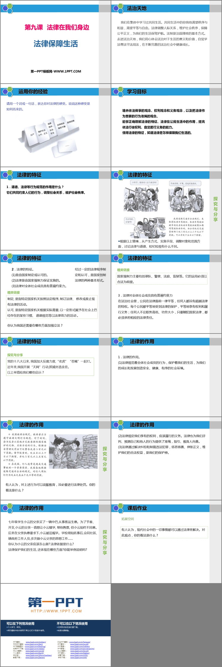 《法律保障生活》PPT教学课件
