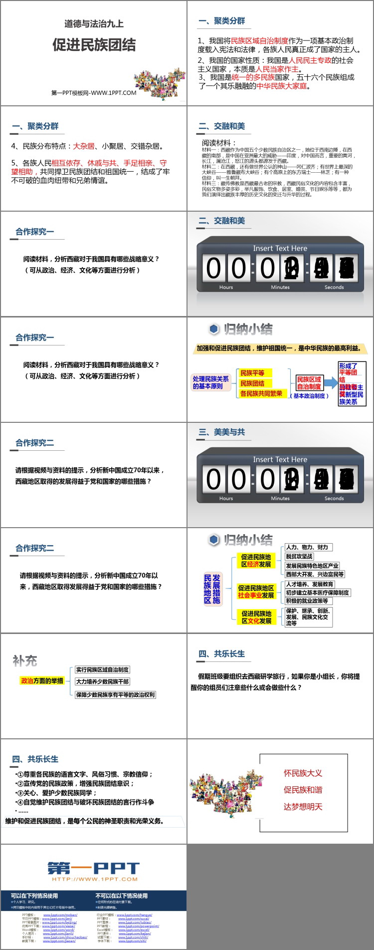 《促进民族团结》PPT下载