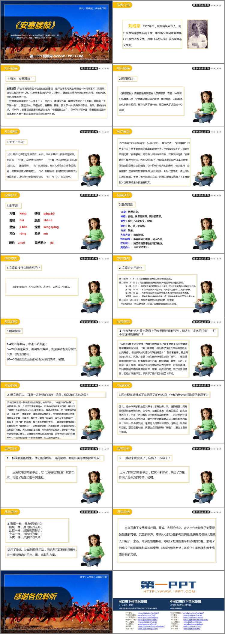 《安塞腰鼓》PPT精品课件下载