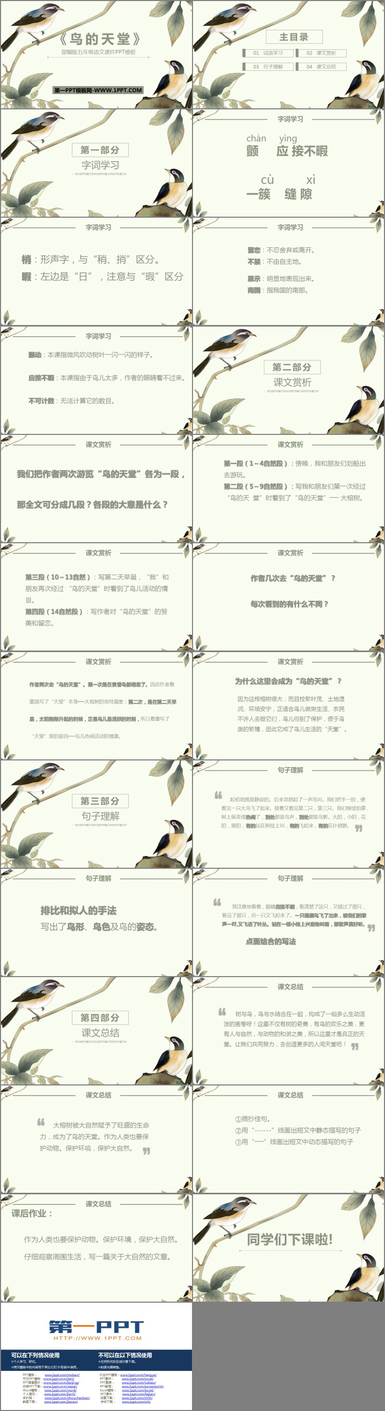 《鸟的天堂》PPT优秀课件下载