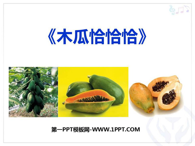 《木瓜恰恰恰》PPT教学课件