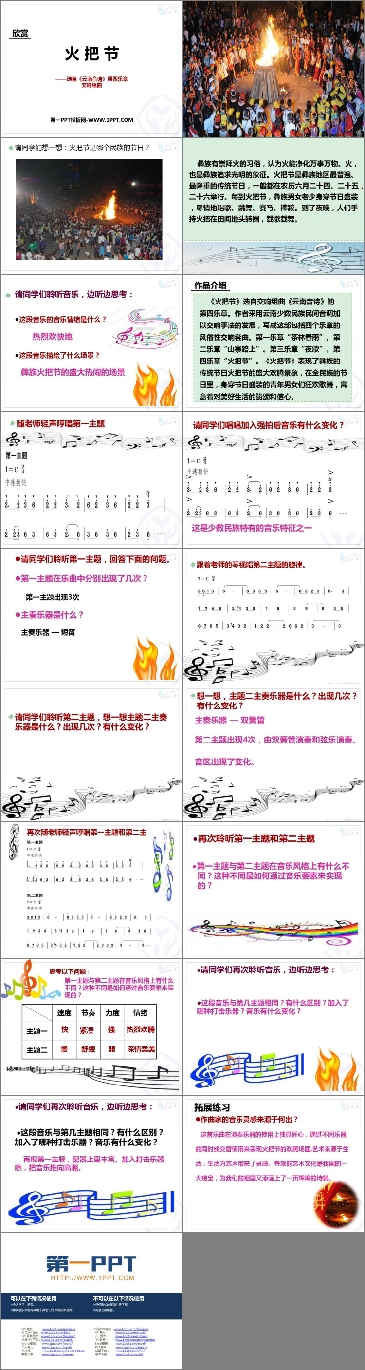 《火把节》PPT教学课件