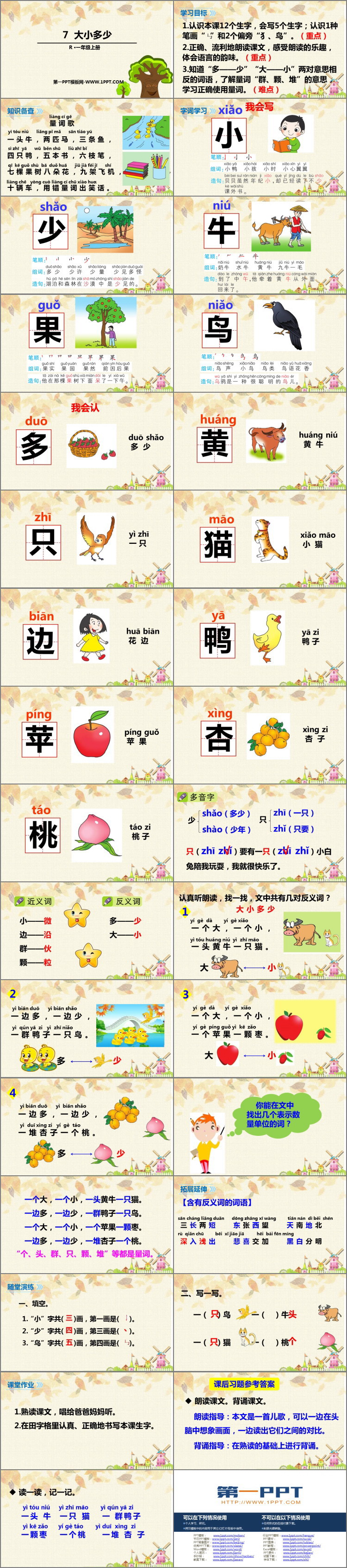 《大小多少》PPT优质课件