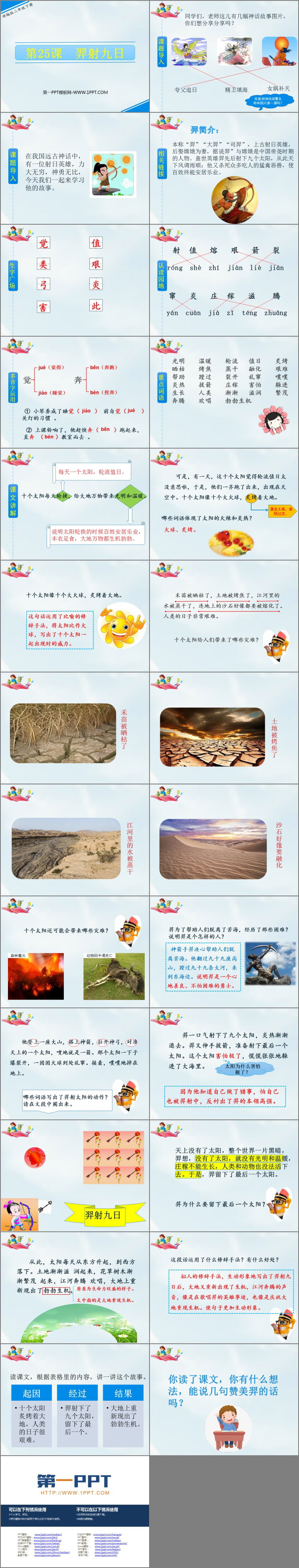 《羿射九日》PPT优秀课件下载