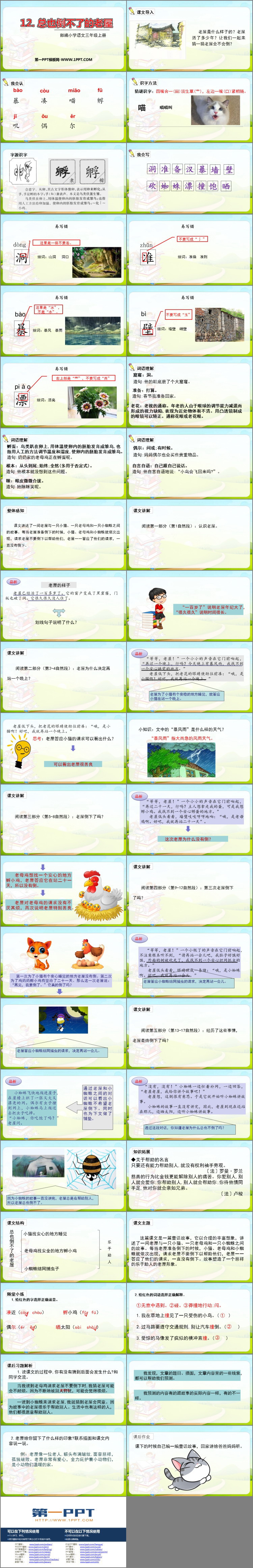 《总也倒不了的老屋》PPT课文课件