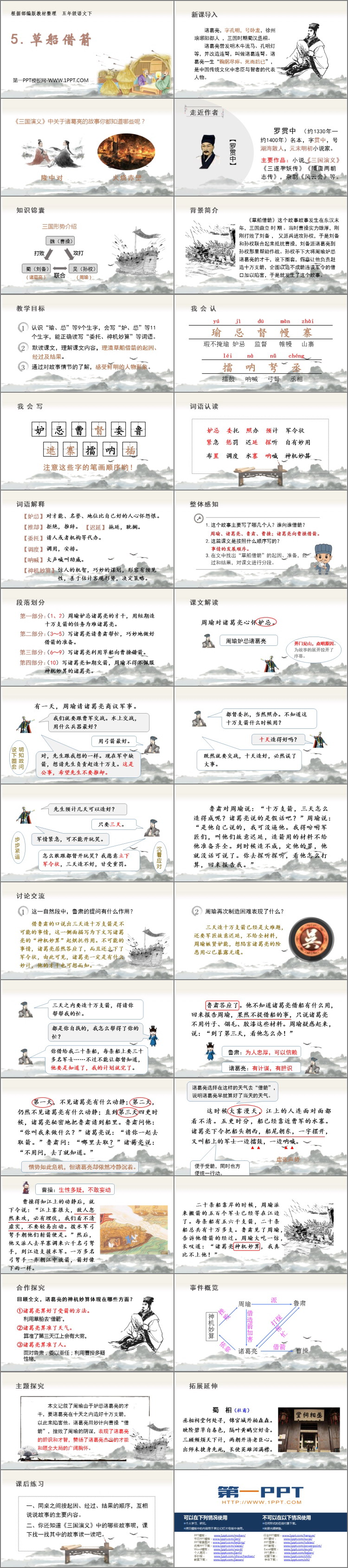 《草船借箭》PPT精品课件