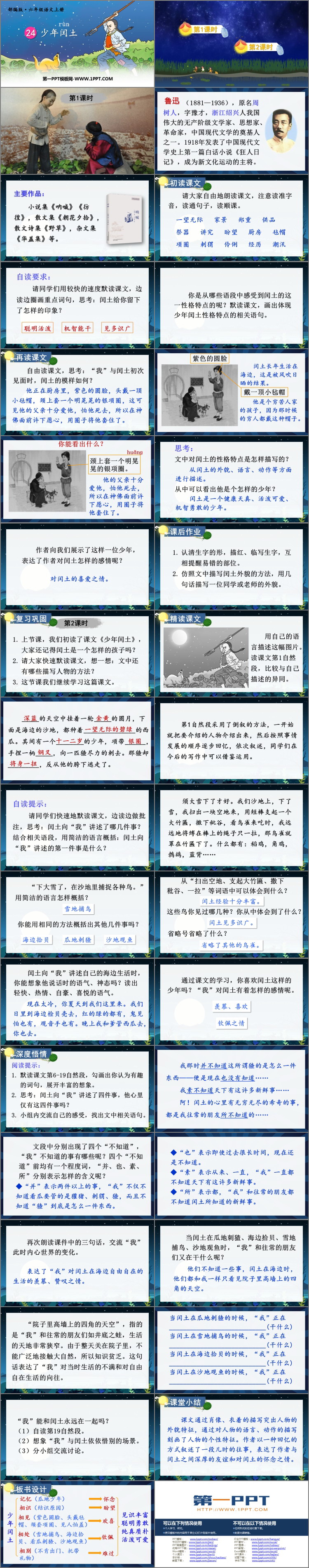 《少年闰土》PPT精品课件下载