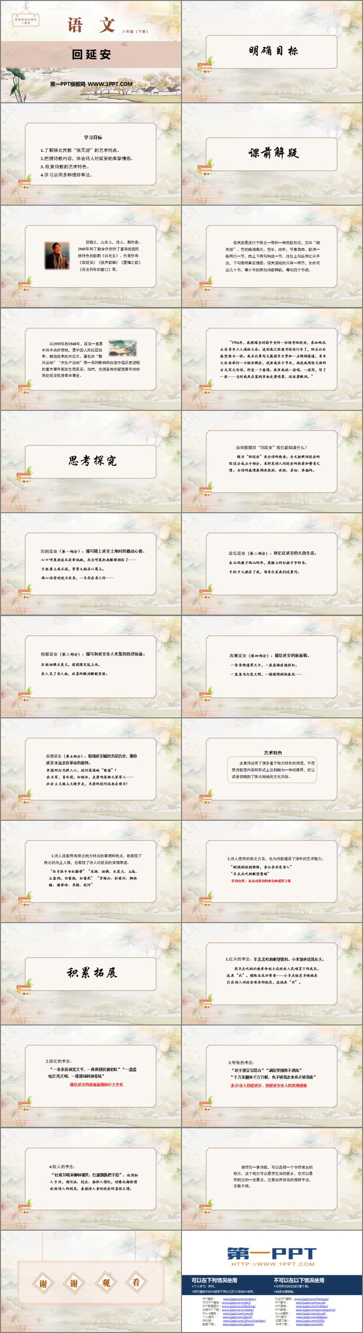 《回延安》PPT课件下载