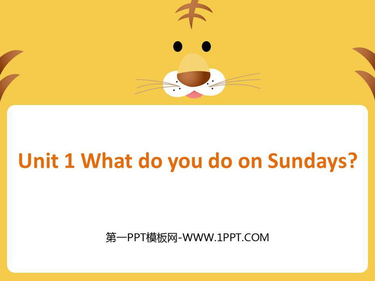 《What do you do on Sundays?》PPT精品课件
