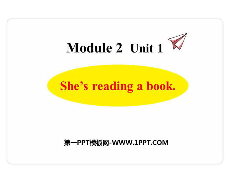 《She\s reading a book》PPT课件下载