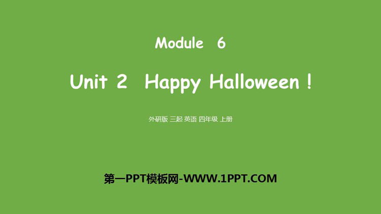 《Happy Halloween》PPT精品课件
