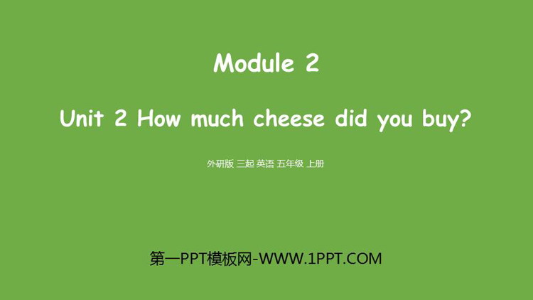 《How much cheese did you buy?》PPT课件下载