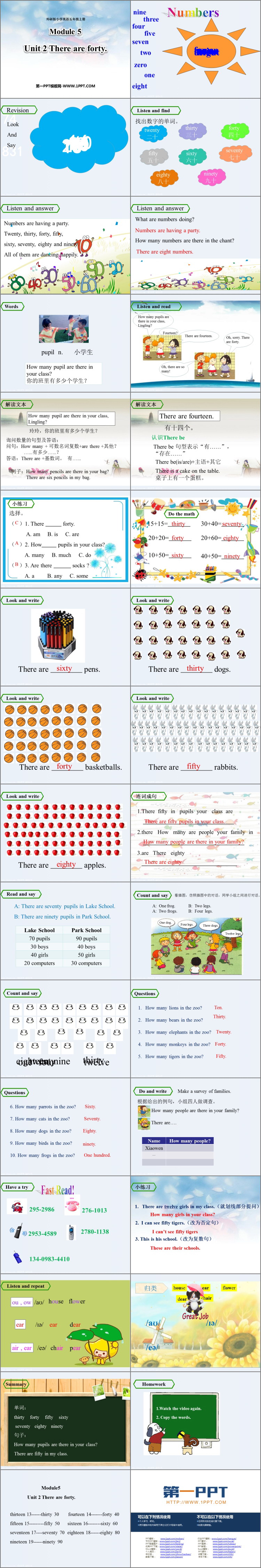 《There are forty》PPT教学课件