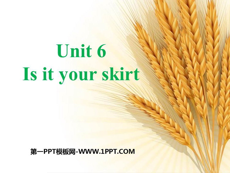 《Is this your skirt》PPT课件下载