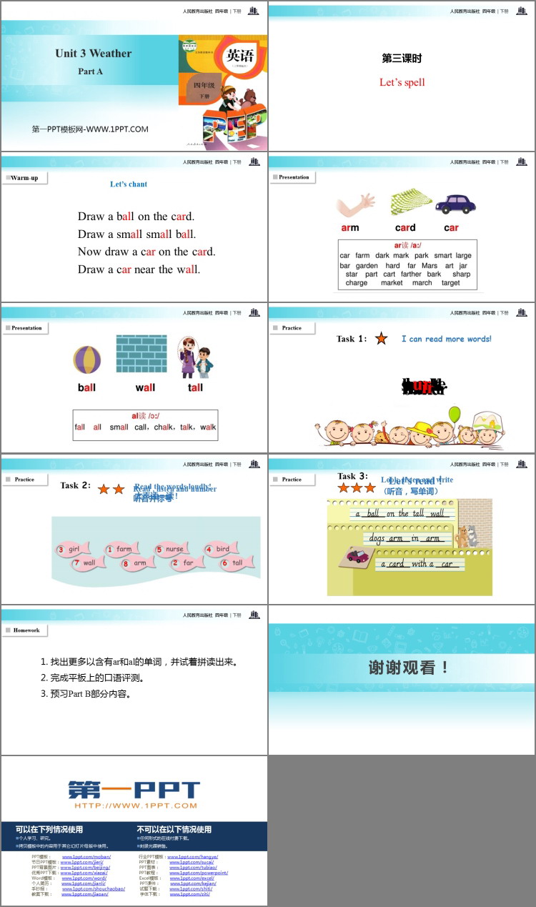 《Weather》Part A PPT课件(第3课时)