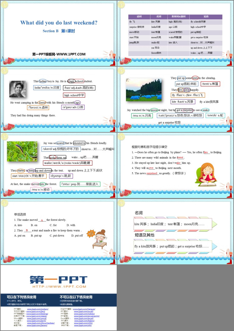 《What did you do last weekend?》SectionB PPT(第1课时)