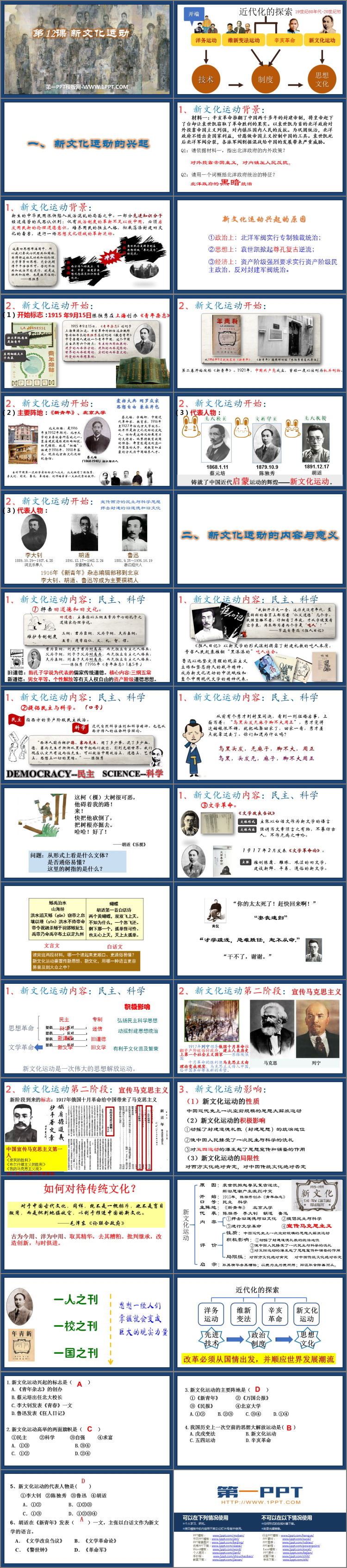 《新文化运动》PPT教学课件