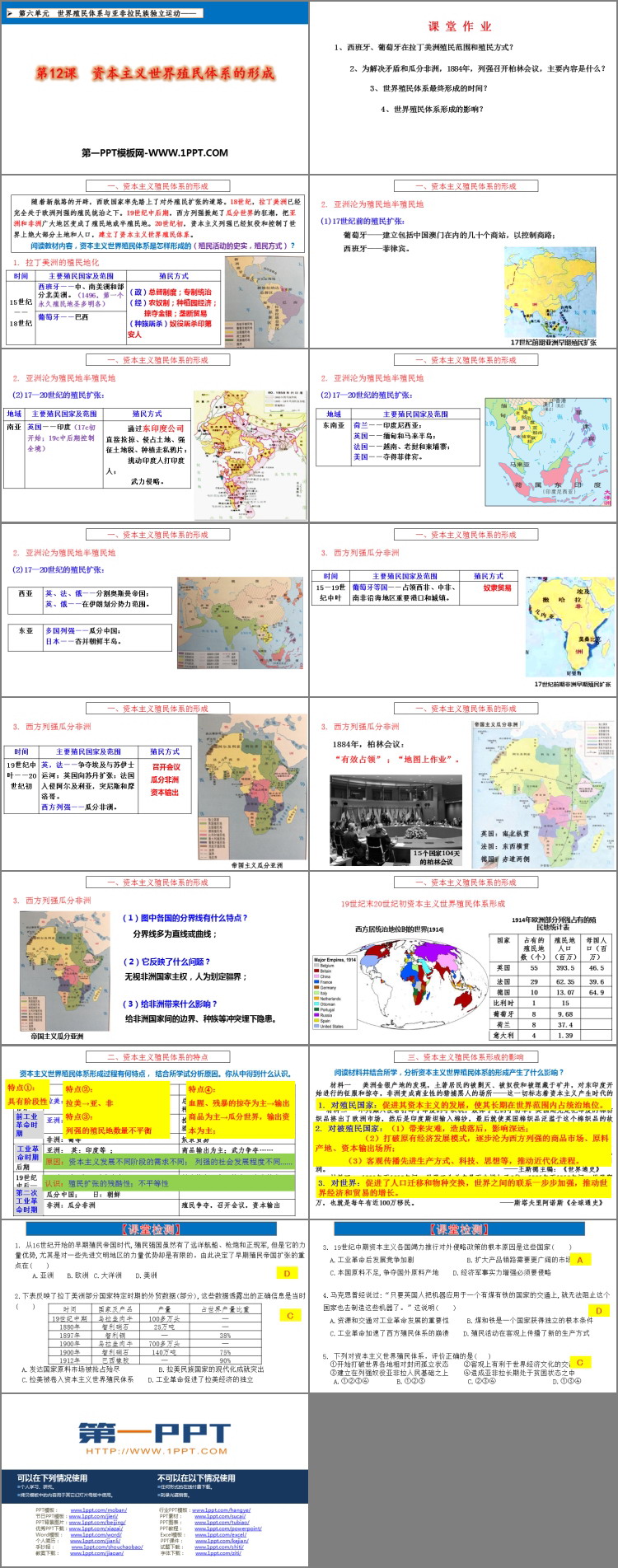 《资本主义世界殖民体系的形成》PPT教学课件