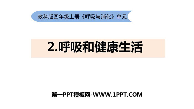 《呼吸与健康生活》PPT下载