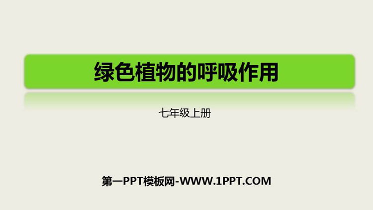 《绿色植物的呼吸作用》PPT课件下载