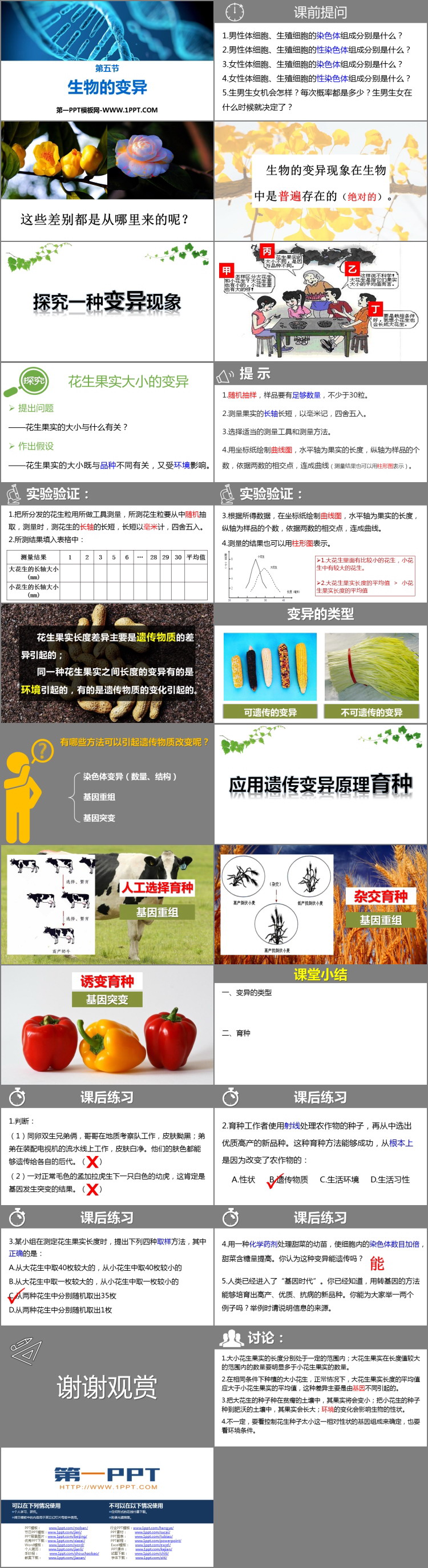 《生物的变异》PPT教学课件