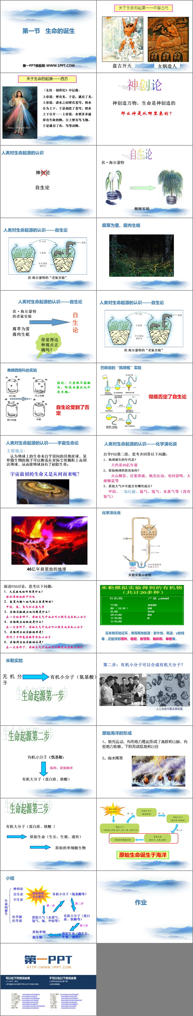 《生命的诞生》PPT下载