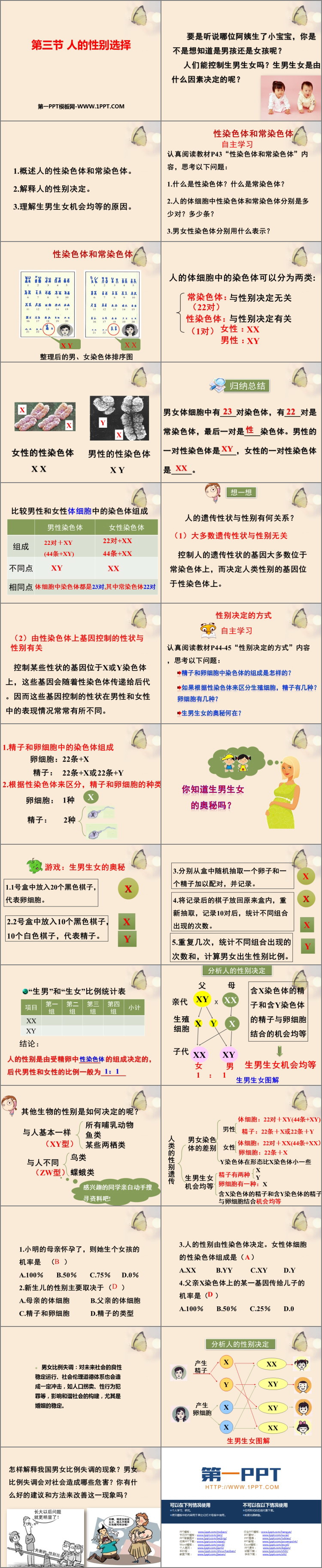 《人的性别选择》PPT教学课件