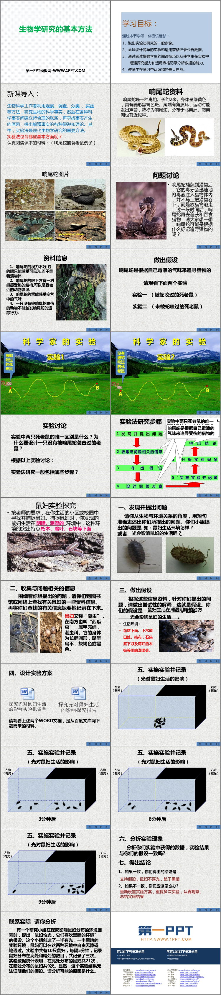 《生物学研究的基本方法》PPT教学课件