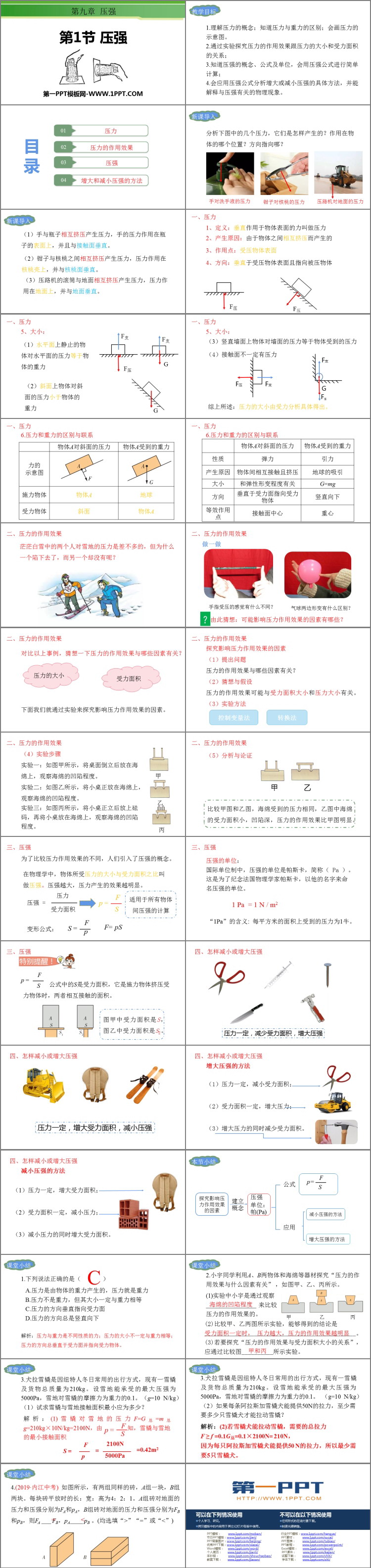《压强》压强PPT课件下载