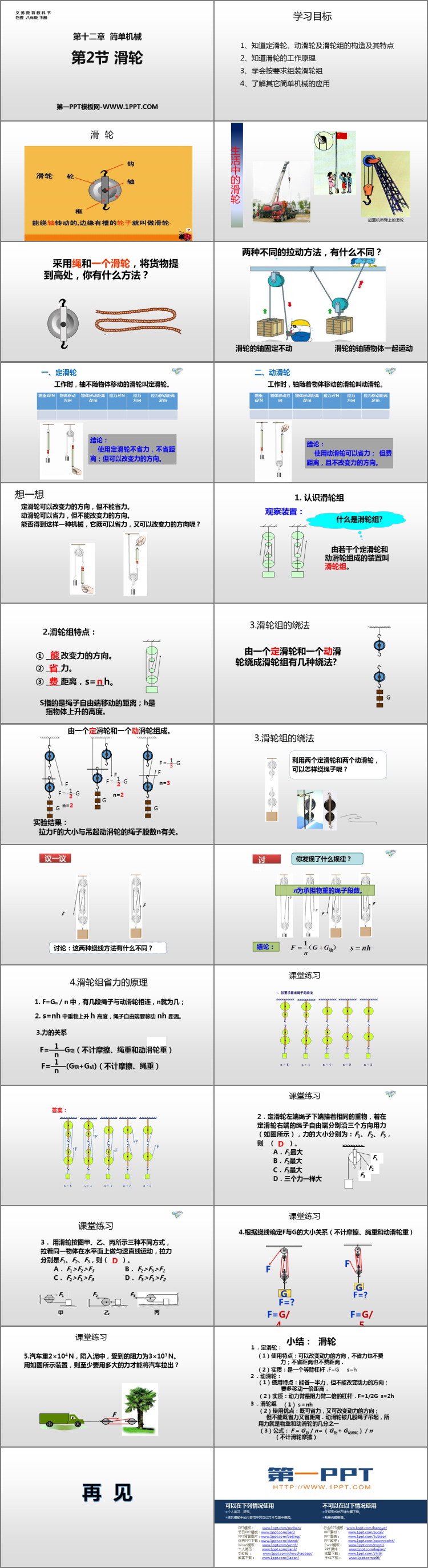 《滑轮》简单机械PPT免费课件