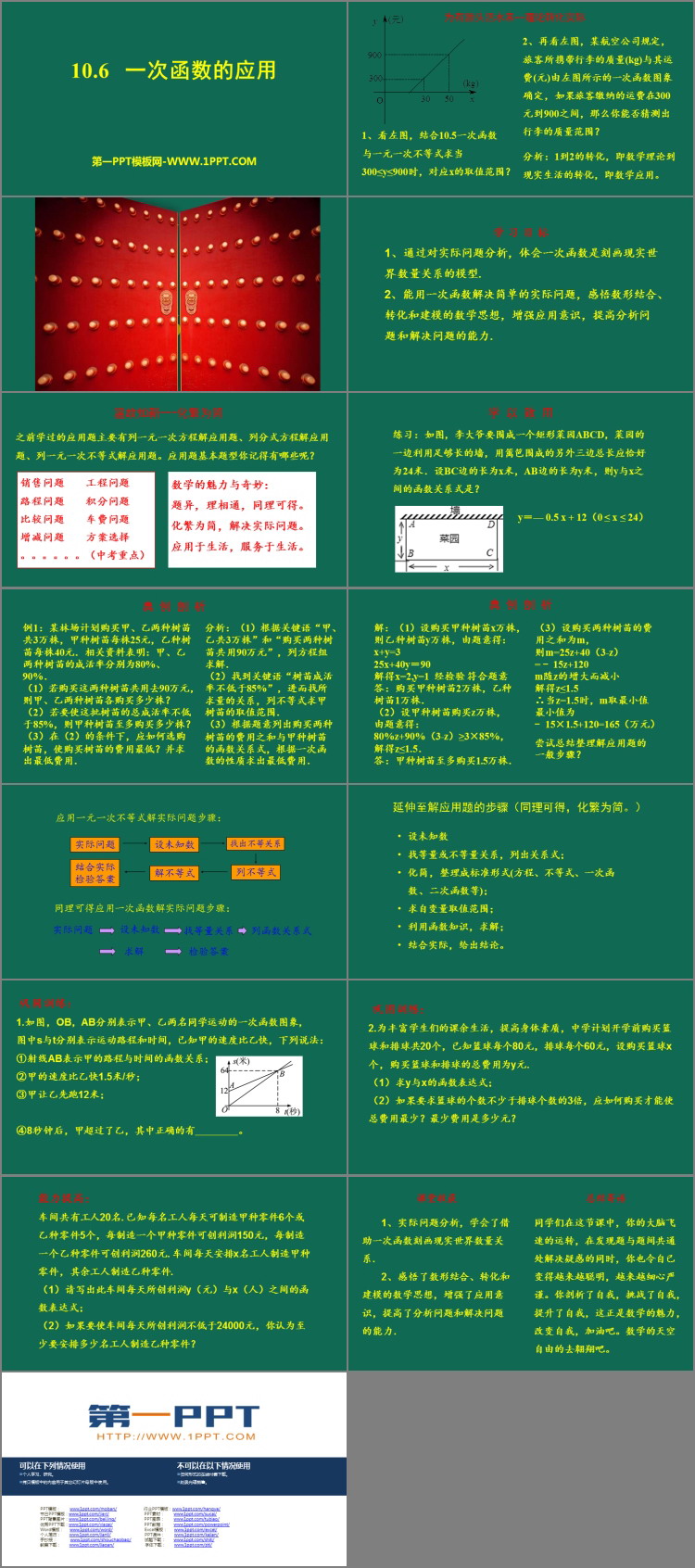 《一次函数的应用》PPT免费课件