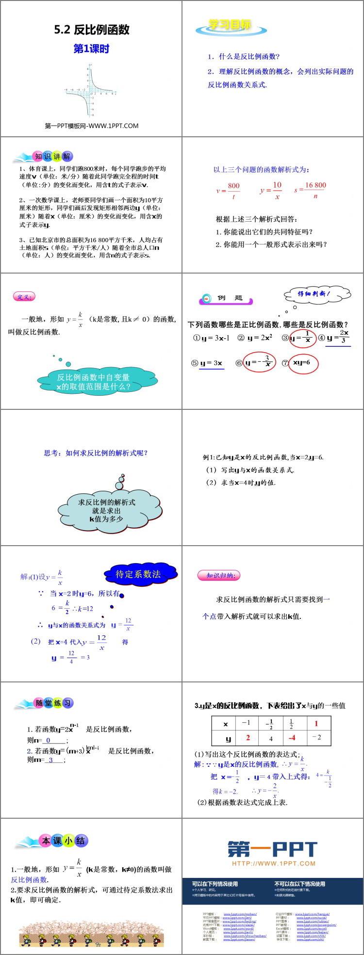 《反比例函数》PPT教学课件