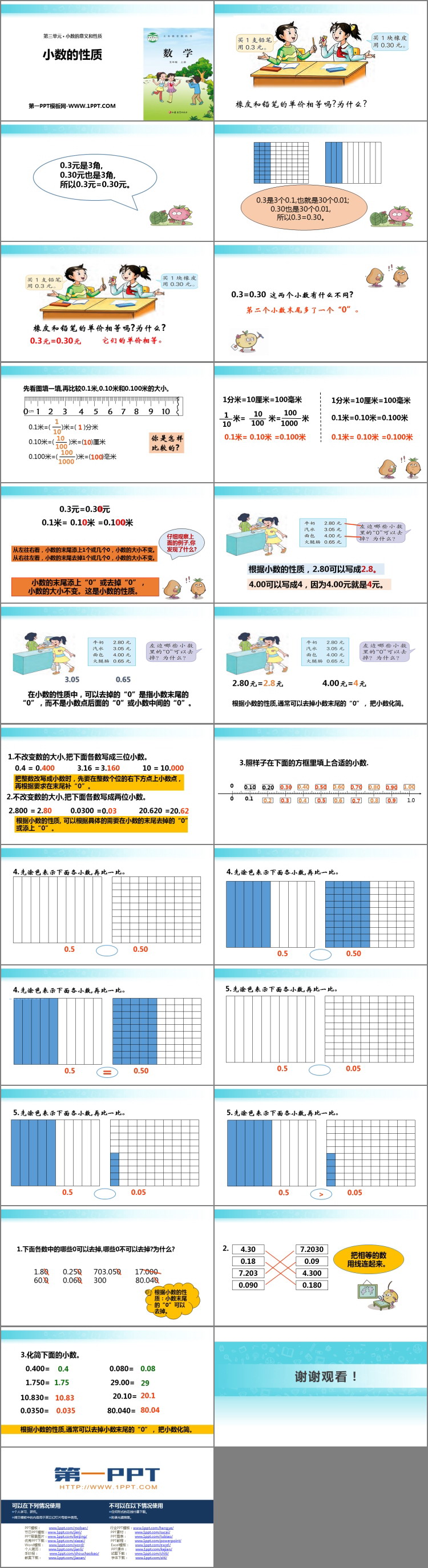 《小数的性质》小数的意义和性质PPT教学课件