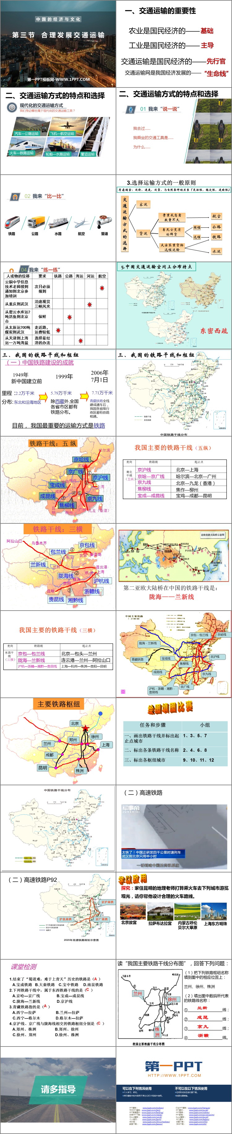 《合理发展交通运输》PPT下载