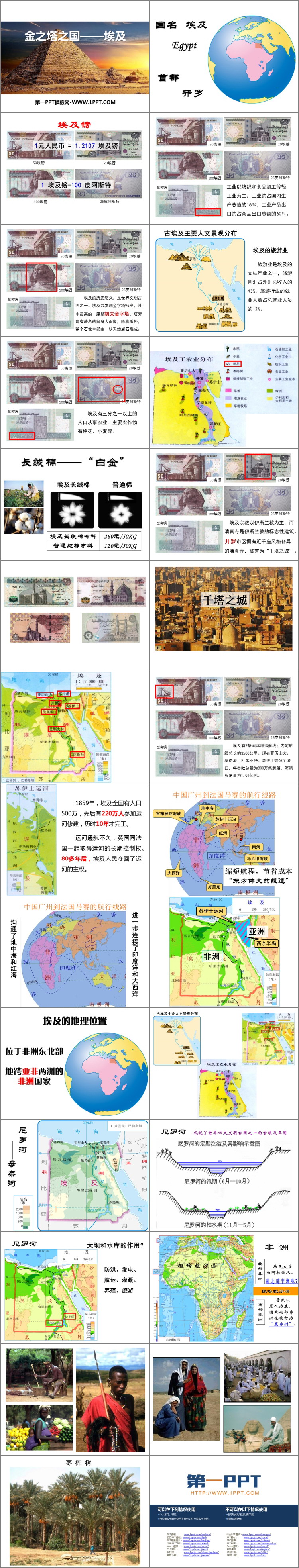 《金之塔之国——埃及》PPT下载