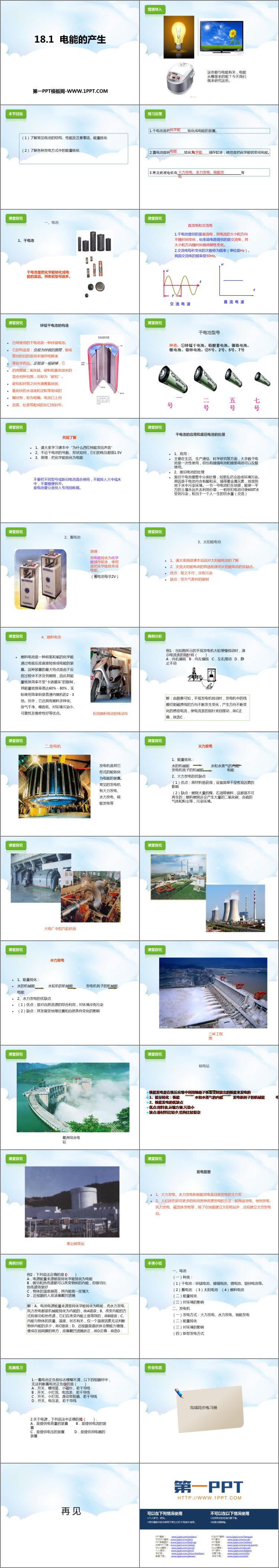 《电能的产生》电能从哪里来PPT课件下载