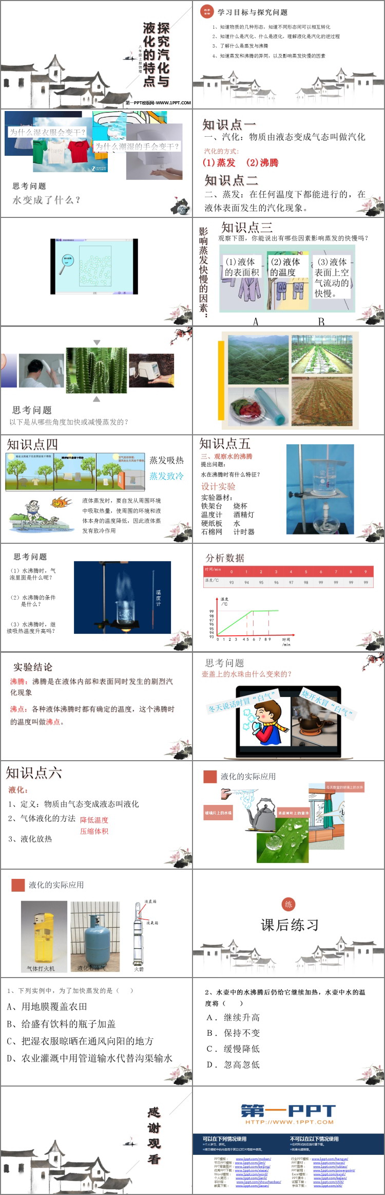 《探究汽化和液化的特点》物质形态及其变化PPT下载