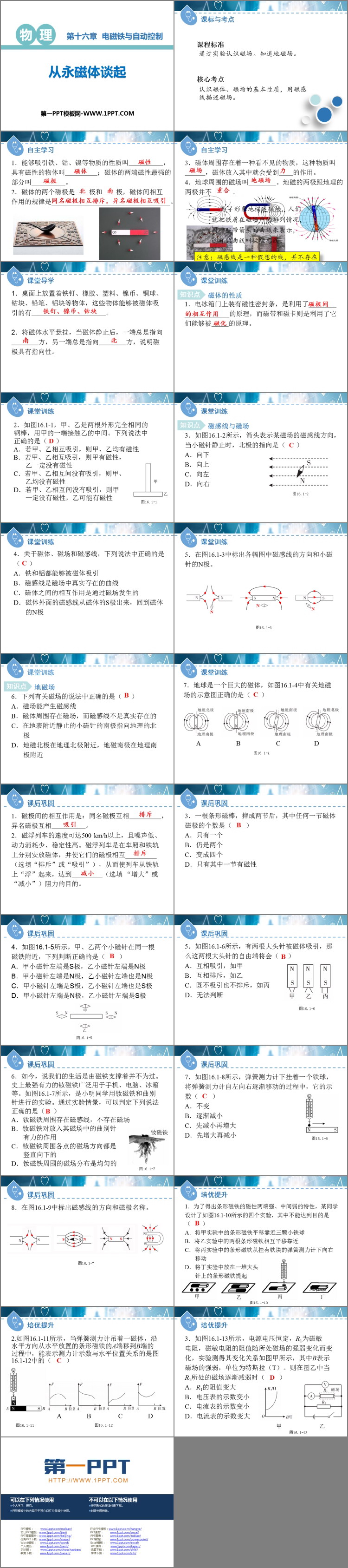《从永磁体谈起》电磁铁与自动控制PPT免费课件