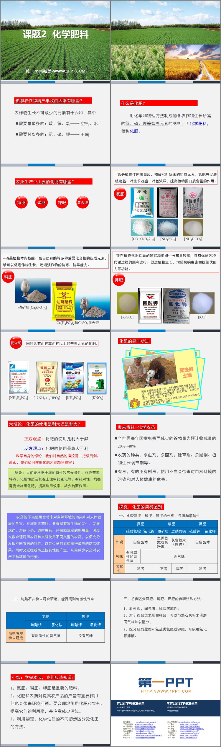 《化学肥料》常见的酸、碱、盐PPT教学课件