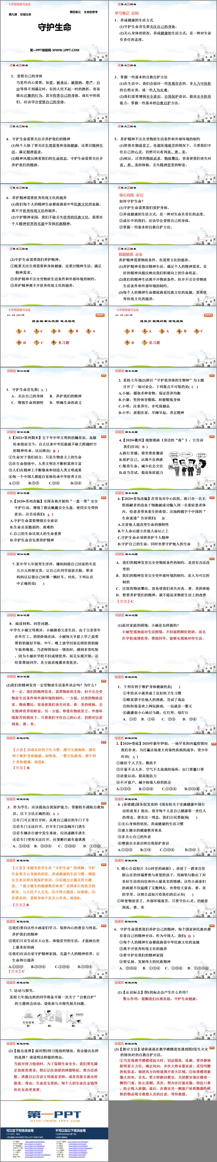 《守护生命》PPT教学课件下载